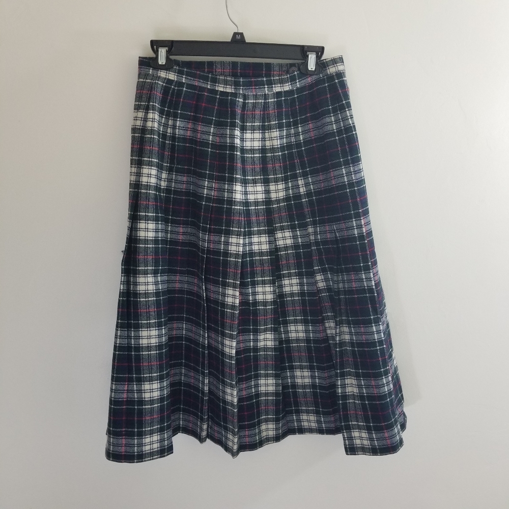 Pendelton Wool Pleated Skirt